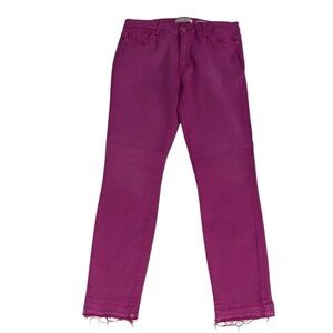 Jen7 7 For All Mankind Women's Pink / Purple Ankle Skinny Jeans Size 6